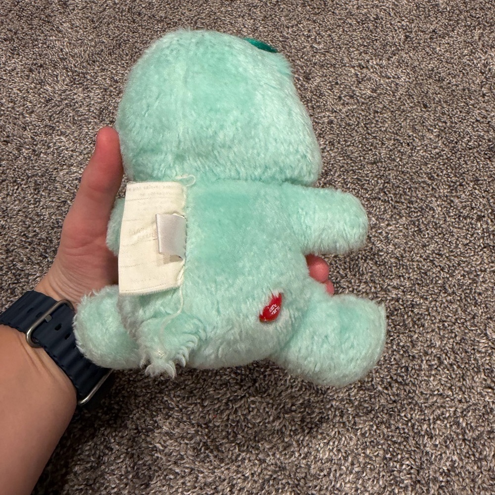 Vintage Kenner Care Bears Bedtime Bear 6” Plush 1983 Kenner Green Blue 80s 1980s - Picture 2 of 5